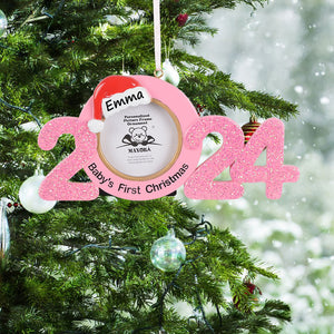 Personalized Christmas Ornament Baby's 1st Christmas Photo Frame Boy/Girl