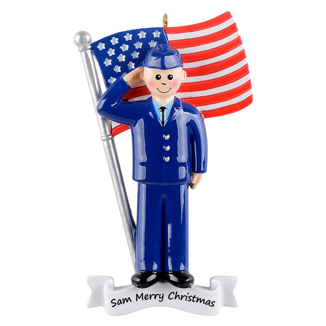 Personalized Air Force Ornament