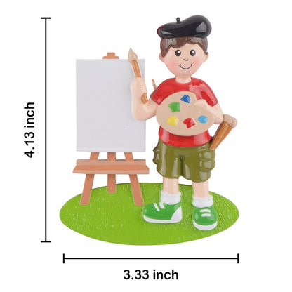 Personalized Artist Boy Ornament