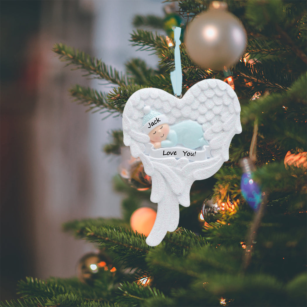 Personalized Baby Boy Memorial Ornament