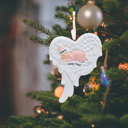 Personalized Baby Girl Memorial Ornament