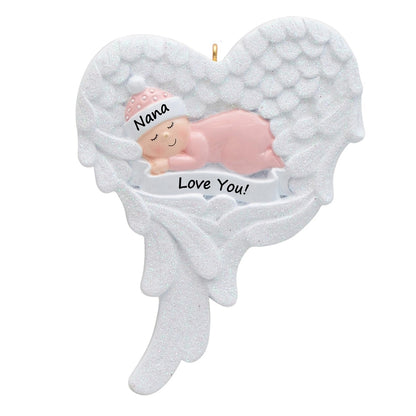 Personalized Baby Girl Memorial Ornament