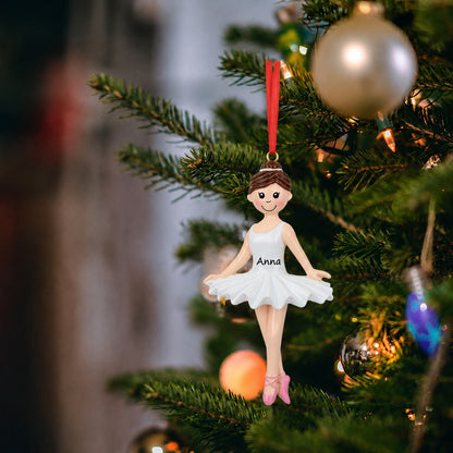 Personalized Ballerina Girl Ornament