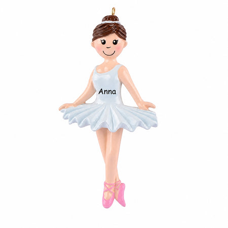 Personalized Ballerina Girl Ornament