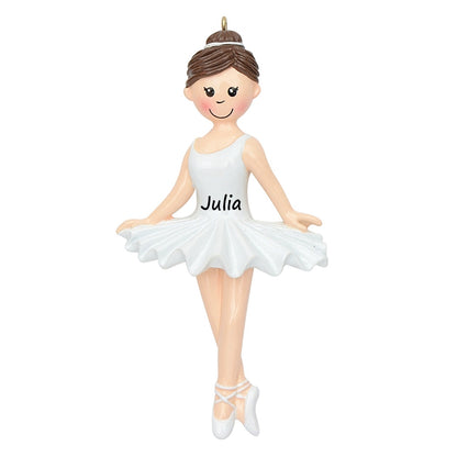 Personalized Ballerina Girl Ornament