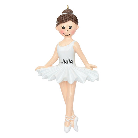 Personalized Ballerina Girl Ornament