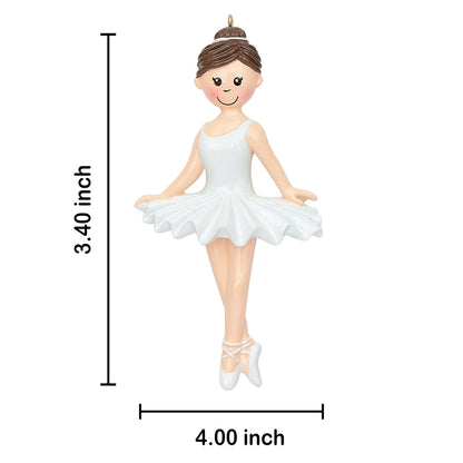 Personalized Ballerina Girl Ornament