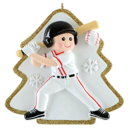 Personalized Baseball Ornament Boy Player Christmas Tree Holiday Gift