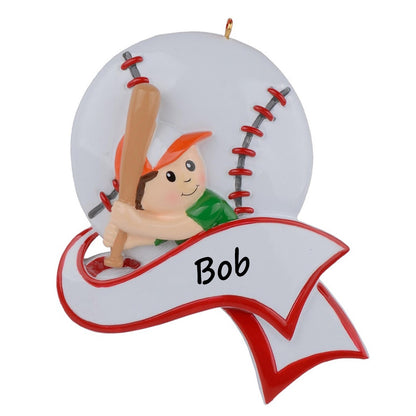 Personalized Baseball Boy Ornament