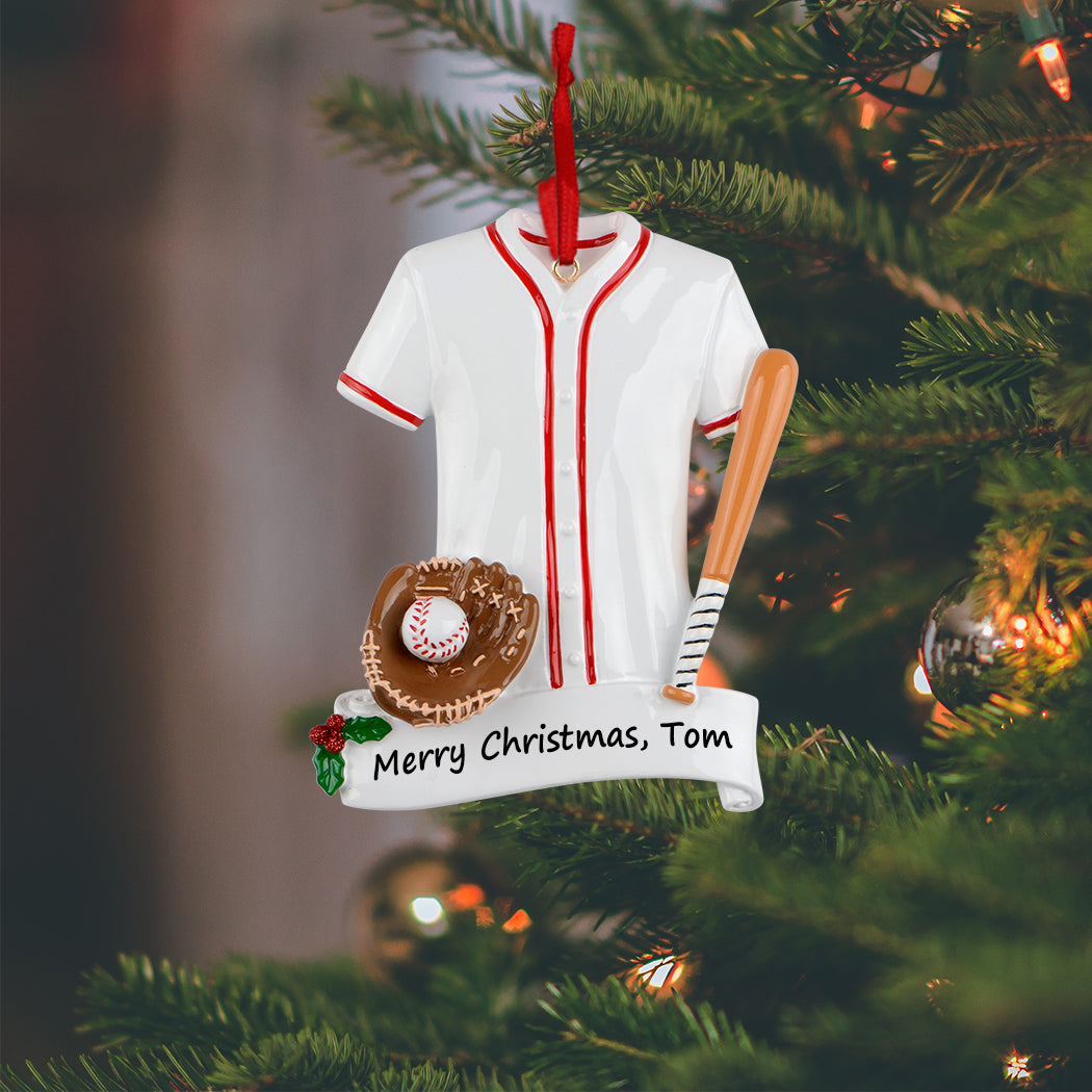 Personalized Baseball Jersey Ornament