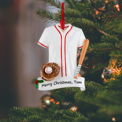 Personalized Baseball Jersey Ornament
