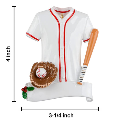 Personalized Baseball Jersey Ornament