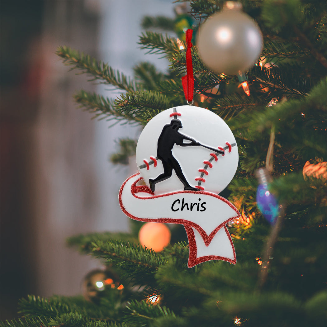 Personalized Baseball Ornament