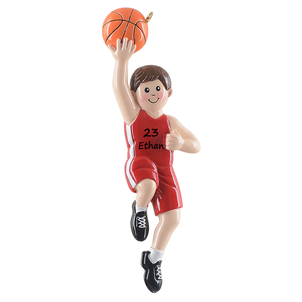 Personalized Basketball Boy Player Ornament