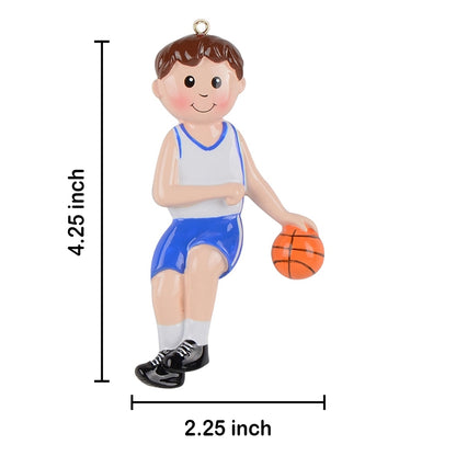Personalized Basketball Boy Player Ornament