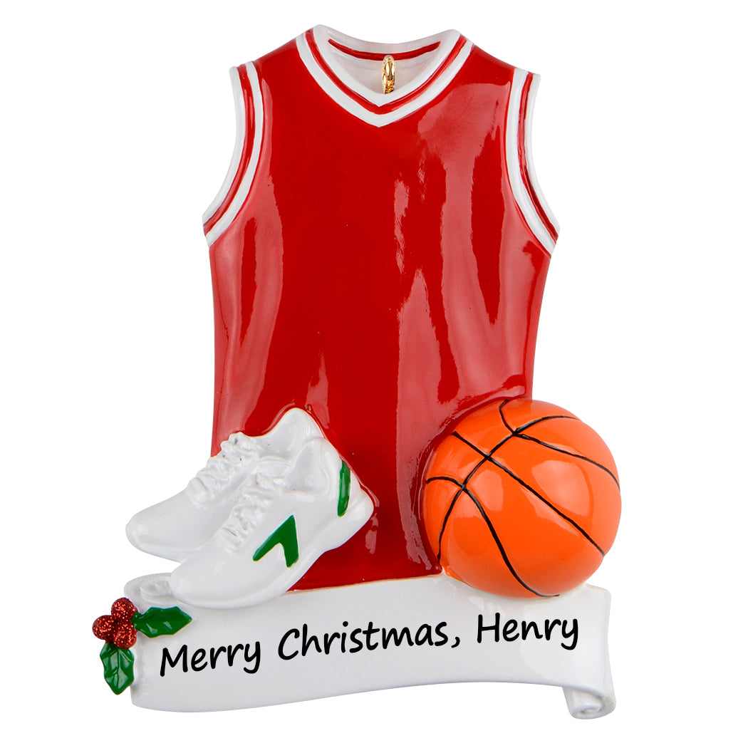 Personalized Basketball Jersey Ornament