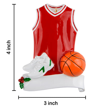 Personalized Basketball Jersey Ornament