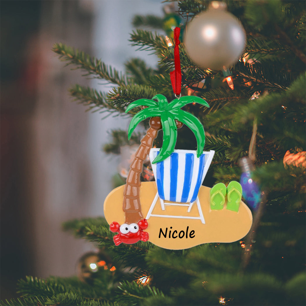Personalized Beach Ornament