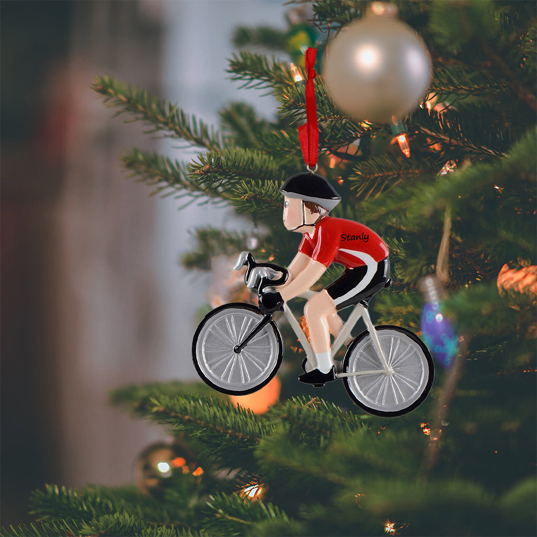 Personalized Bicycle Boy Ornament