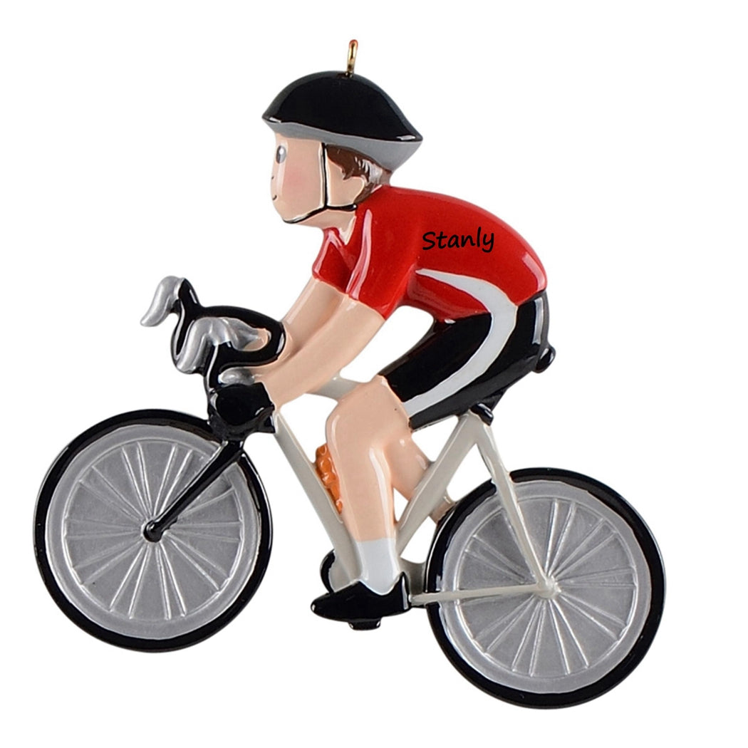 Personalized Bicycle Boy Ornament