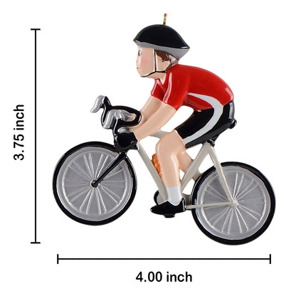 Personalized Bicycle Boy Ornament