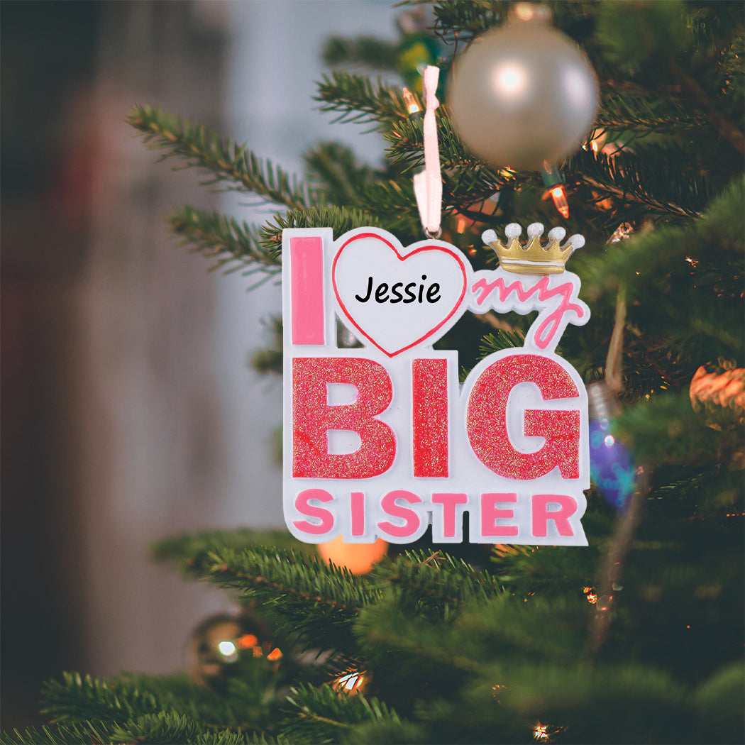 Personalized Big Sister Ornament
