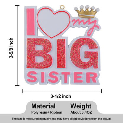 Personalized Big Sister Ornament