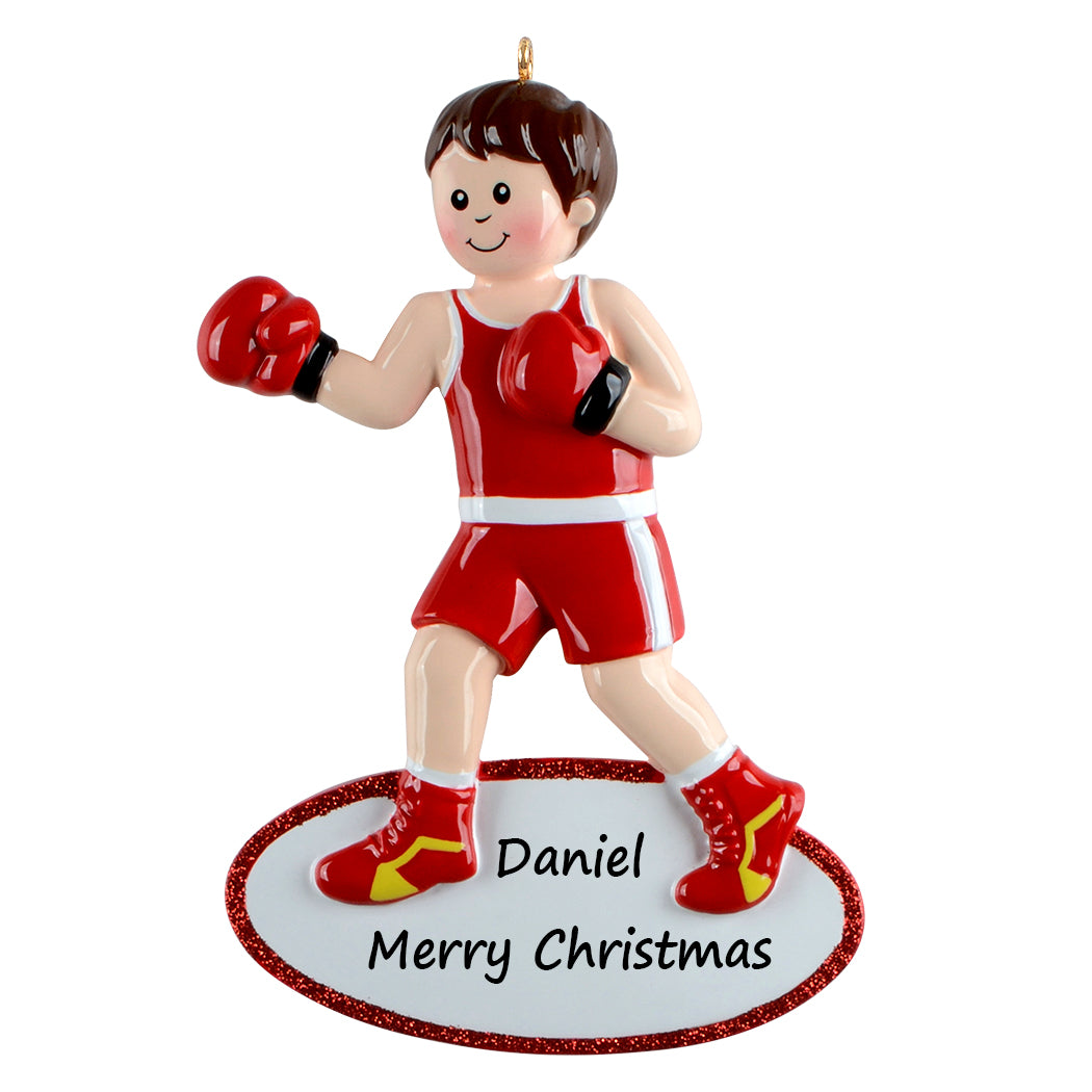 Personalized Boxing Boy Ornament