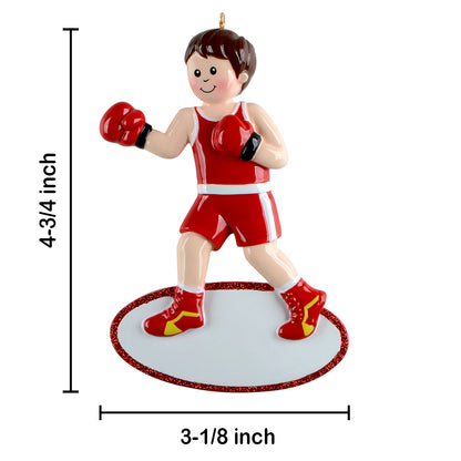 Personalized Boxing Boy Ornament