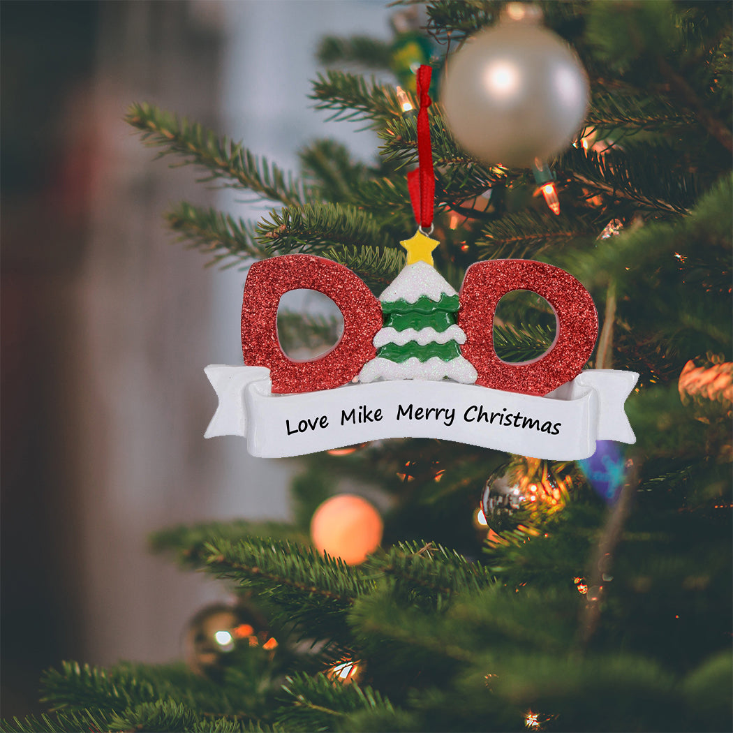 Personalized Dad Christmas Ornament