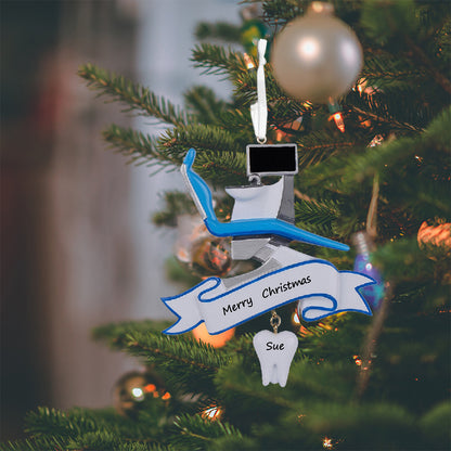 Personalized Dentist Chair Ornament