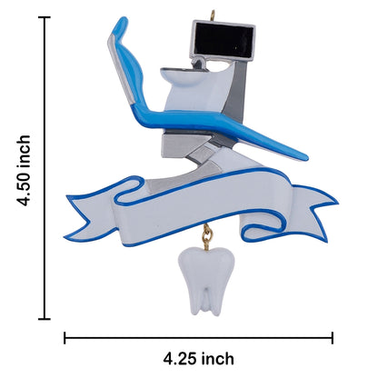 Personalized Dentist Chair Ornament