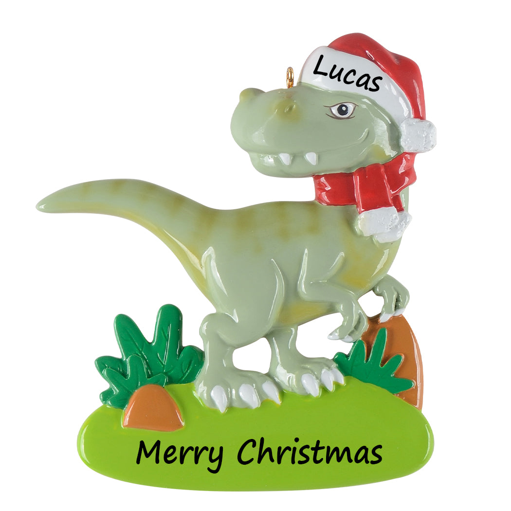 Personalized Dinosaur Christmas Ornament