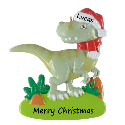 Personalized Dinosaur Christmas Ornament