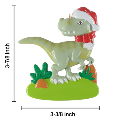 Personalized Dinosaur Christmas Ornament