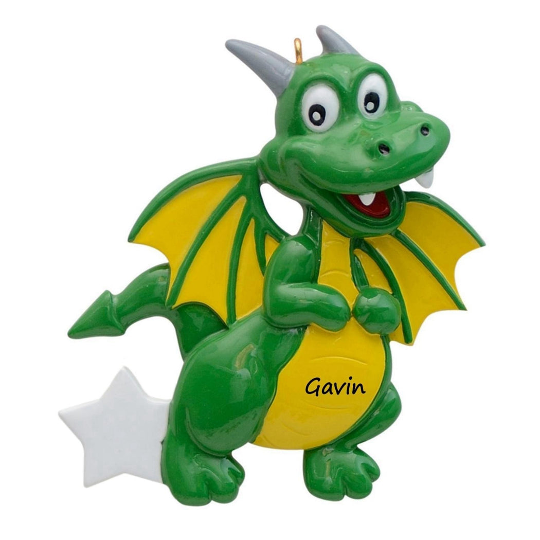 Personalized Dragon Christmas Ornament – Fantasy Dragon Keepsake Ornament