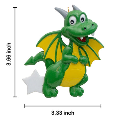 Personalized Dragon Christmas Ornament – Fantasy Dragon Keepsake Ornament