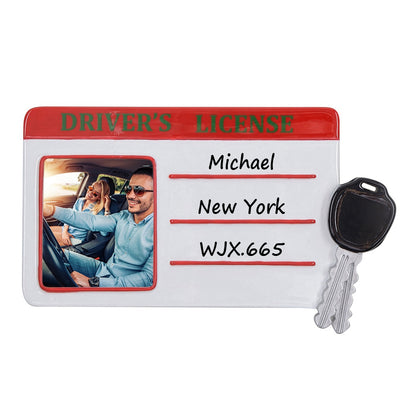 Personalized Driver’s License Photo Frame Ornament