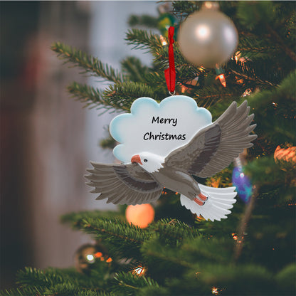 Personalized Eagle Christmas Ornament – Flying Eagle Keepsake Ornament