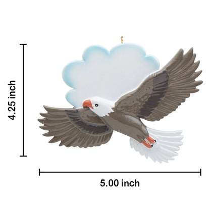 Personalized Eagle Christmas Ornament – Flying Eagle Keepsake Ornament