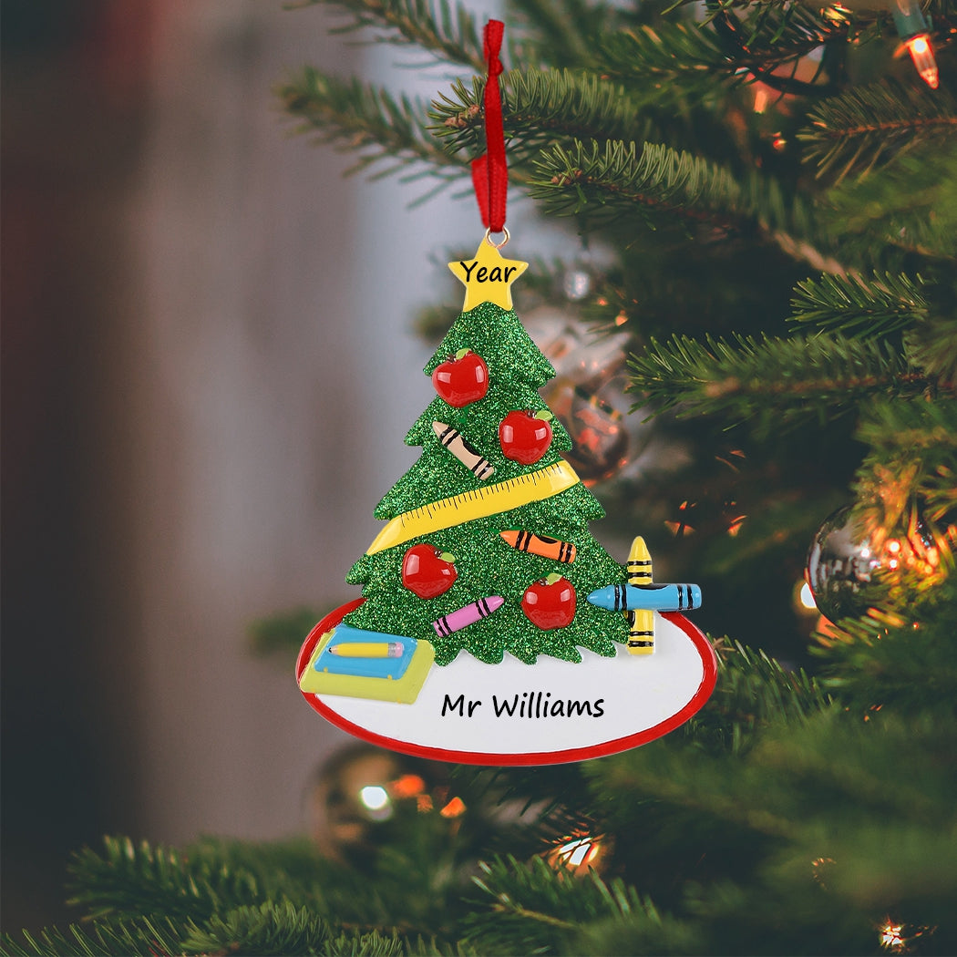 Personalized A+ Educator Ornament