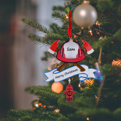 Personalized Firefighter Ornament