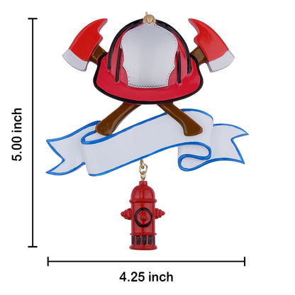 Personalized Firefighter Ornament