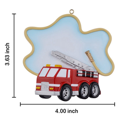 Personalized Firetruck Ornament