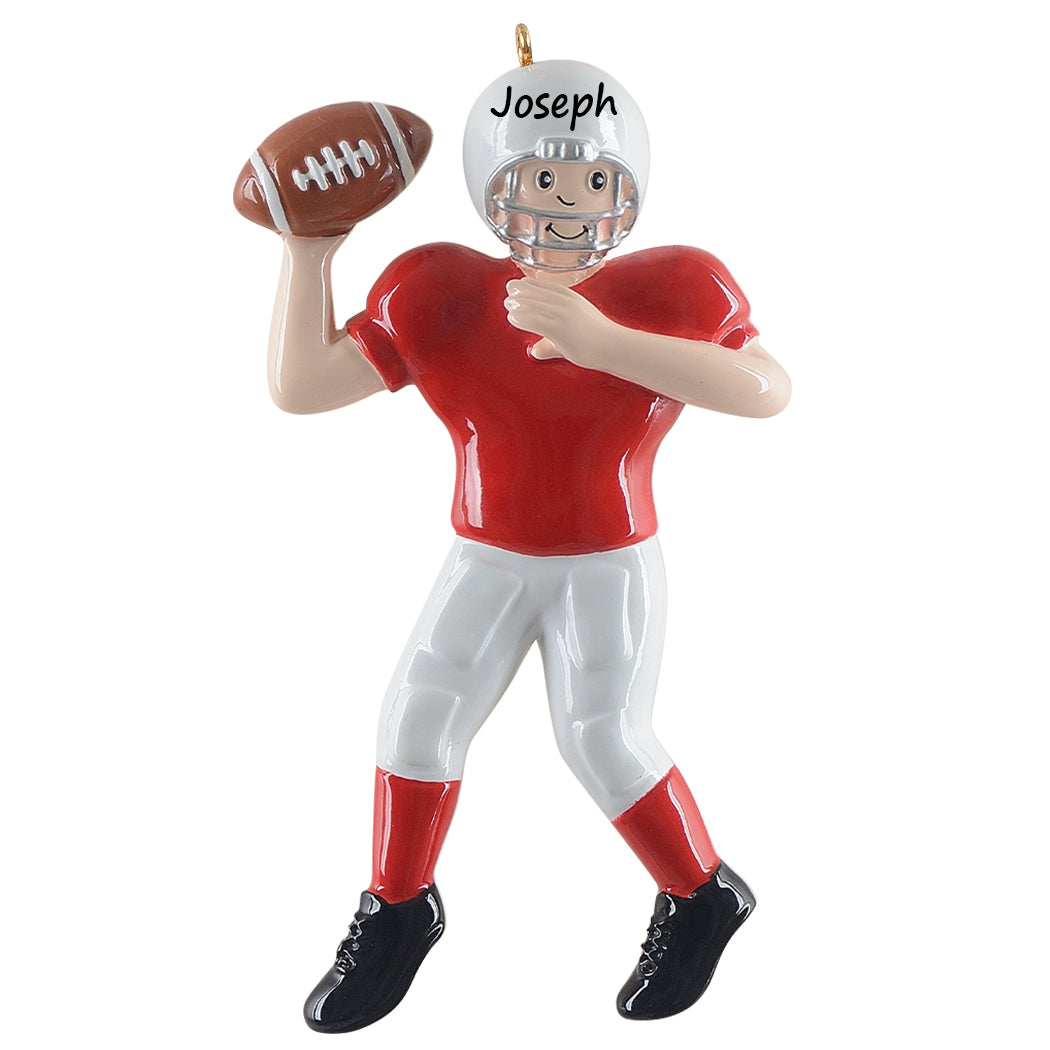 Personalized Football Boy Player Ornament