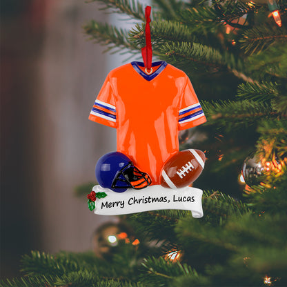Personalized Football Jersey Ornament