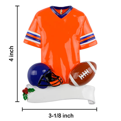 Personalized Football Jersey Ornament