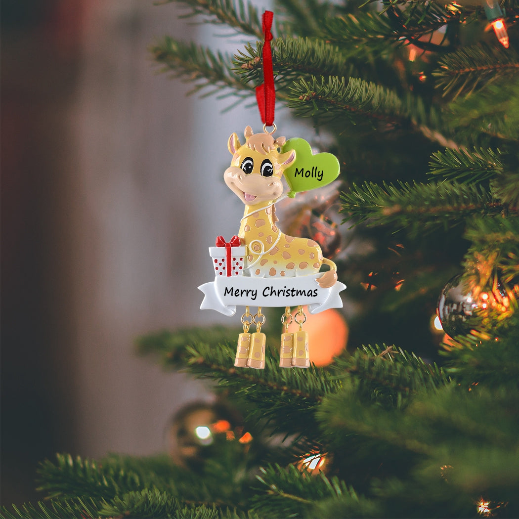 Personalized Giraffe Ornament