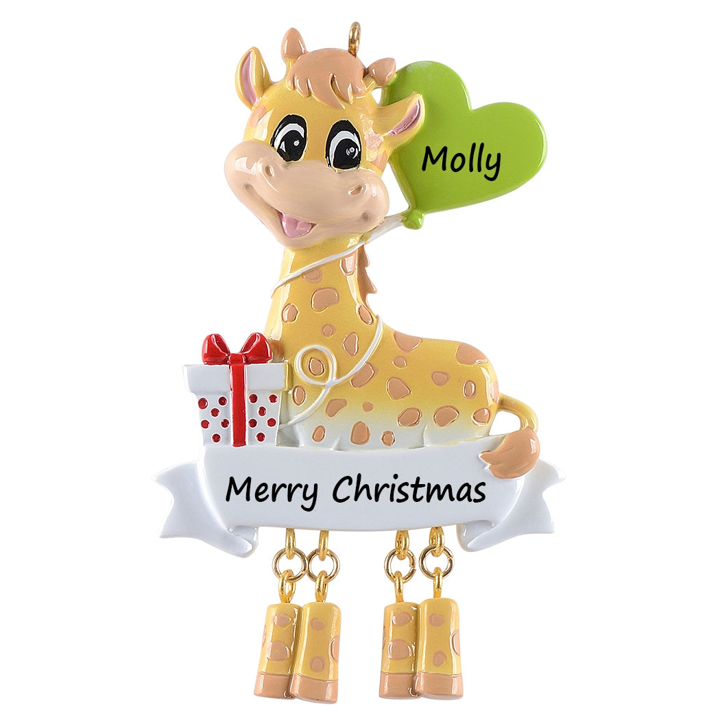 Personalized Giraffe Ornament