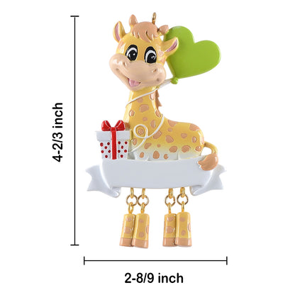Personalized Giraffe Ornament